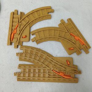 Fisher Price GeoTRAX 3 Pieces Brown Tan Switch Tracks Left - Right & Y Switch